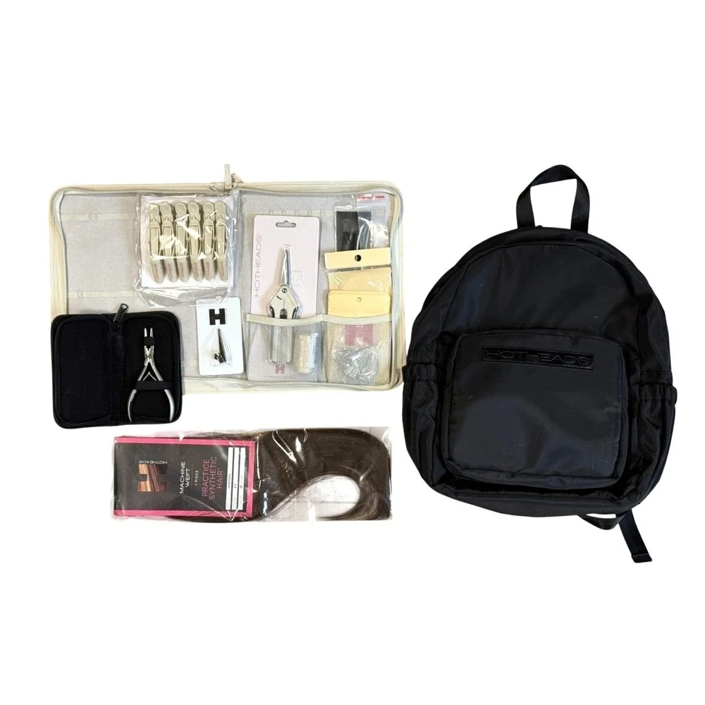 Hotheads Hair Extension Practice Kit Professional Installation Tools HHK009